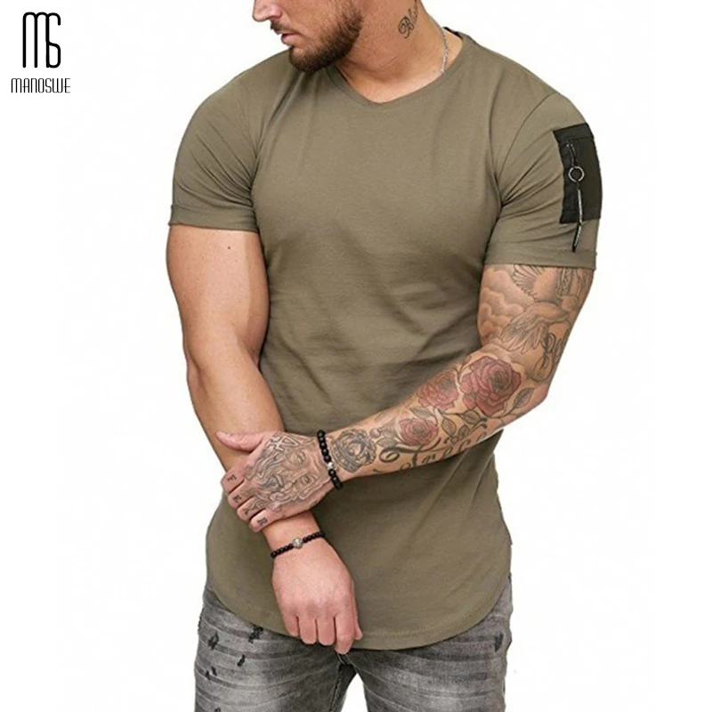 Solid Men T Shirt Slim Fashionable Summer Tops Arm Zipper Decoration Short Sleeve O Neck Oversized Casual Wear
Solid Men T Shirt Slim Fashionable Summer Tops Arm Zipper Decoration Short Sleeve O Neck Oversized Casual Wear
