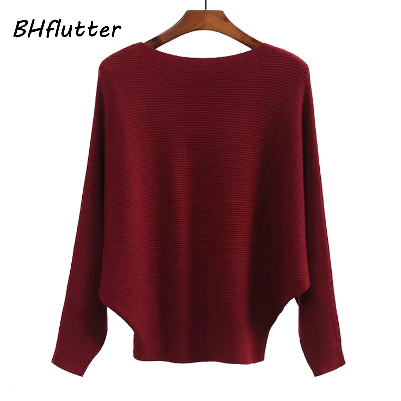 BHflutter Winter 2019 Batwing Sweaters Pullovers Women Fashion Casual Cashmere Sweater Coat Female Knit Jumpers Tops Pull Femme
BHflutter Winter 2019 Batwing Sweaters Pullovers Women Fashion Casual Cashmere Sweater Coat Female Knit Jumpers Tops Pull Femme