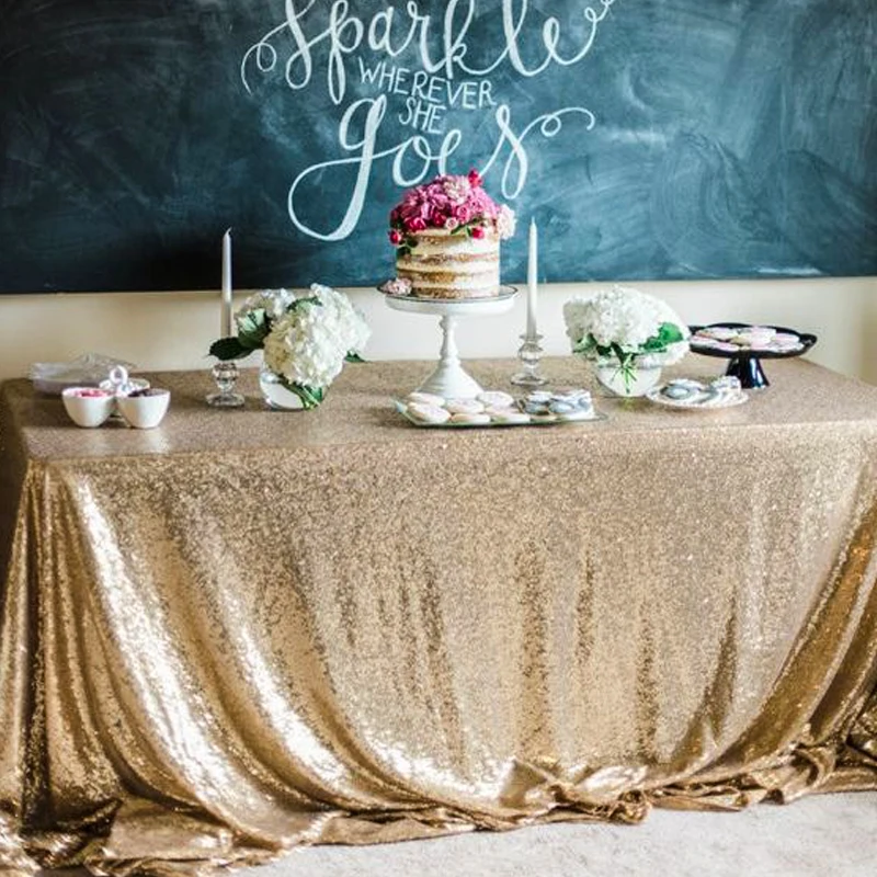 Champagne/god/silver/rose gold Sequin TableCloth Wedding Beautiful Champagne Sequin Table Cloth / Overlay /Cover/Many size
Champagne/god/silver/rose gold Sequin TableCloth Wedding Beautiful Champagne Sequin Table Cloth / Overlay /Cover/Many size