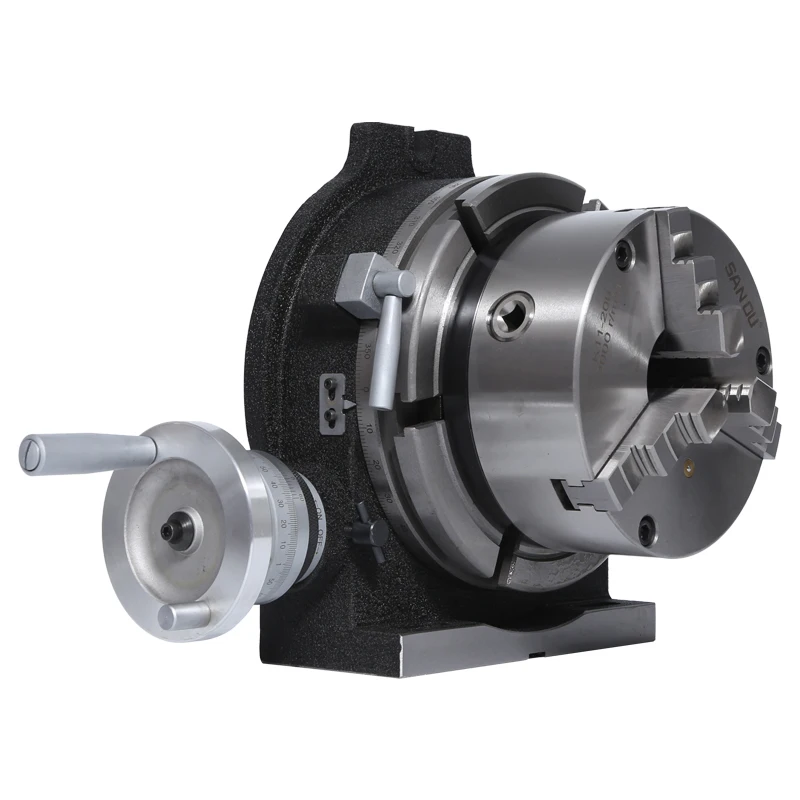 4/6/8/10/12/14 inch universal indexing table turntable with three-jaw chuck indexing head milling machine vertical bed dual-use
4/6/8/10/12/14 inch universal indexing table turntable with three-jaw chuck indexing head milling machine vertical bed dual-use