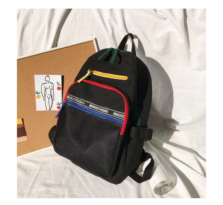 Menghuo 2019 Women Men Canvas Backpacks Large School Bags for Teenager Girls Travel Laptop Backbag Mochila Rucksack Big Capacity_31