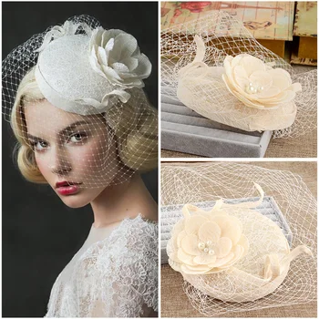 Vintage Wedding Bridal Hair Accessories Flower Tulle Birdcage Veil Headpiece Head Veil 2016 Cheap Mini Wedding Bride Hat
Vintage Wedding Bridal Hair Accessories Flower Tulle Birdcage Veil Headpiece Head Veil 2016 Cheap Mini Wedding Bride Hat