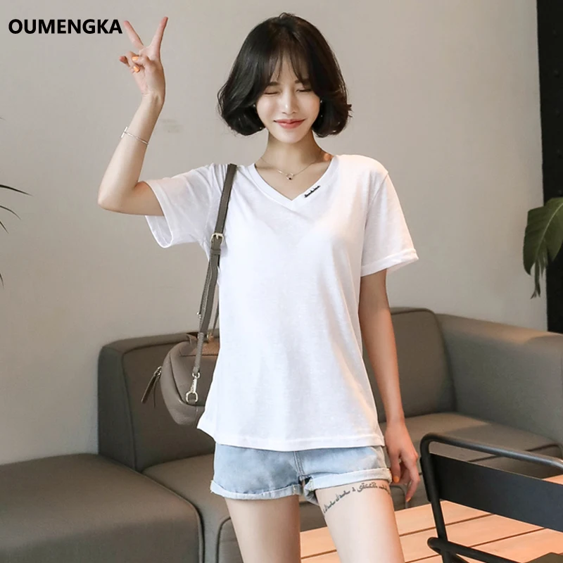 High Quality V-Neck Coffee White Color Cotton Basic T-shirt Women Plain Simple T Shirt For Women Short Sleeve Female Tops
High Quality V-Neck Coffee White Color Cotton Basic T-shirt Women Plain Simple T Shirt For Women Short Sleeve Female Tops