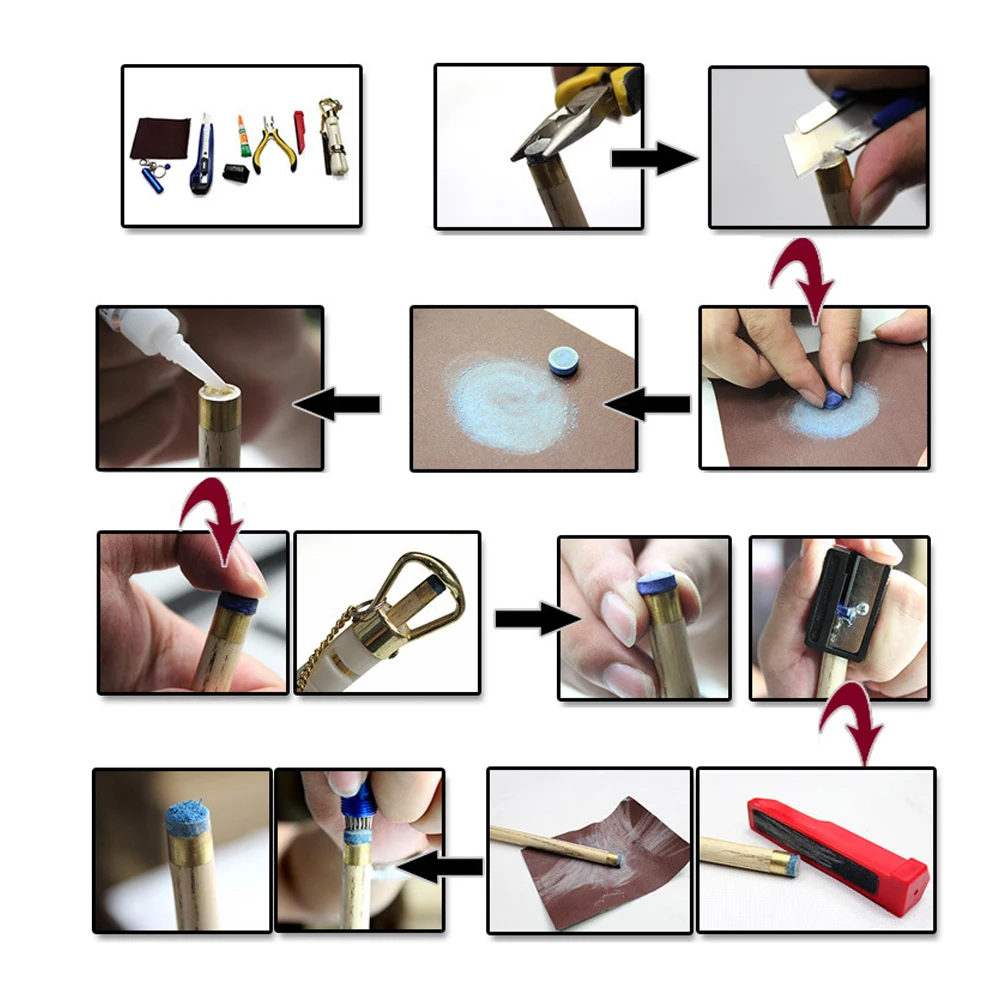 Hominas Billard Queue Spitzen 10 Stück - 11/13 Mm Harte Ersatzspitzen Für Pool & Snooker