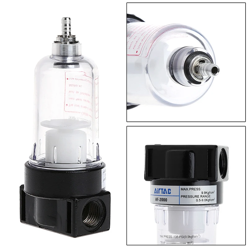 Pneumatic Air Filter Source Treatment for Compressor Oil Water Separation AF2000 #Sep.07
Pneumatic Air Filter Source Treatment for Compressor Oil Water Separation AF2000 #Sep.07