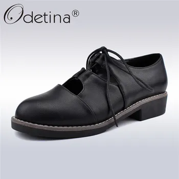 Odetina New Fashion Women Platform Shoes Cuts Out Lace Up Flat Shoes Autumn Loafers Round Toe Casual Flats Shoes Big Size 35-43 
Odetina New Fashion Women Platform Shoes Cuts Out Lace Up Flat Shoes Autumn Loafers Round Toe Casual Flats Shoes Big Size 35-43