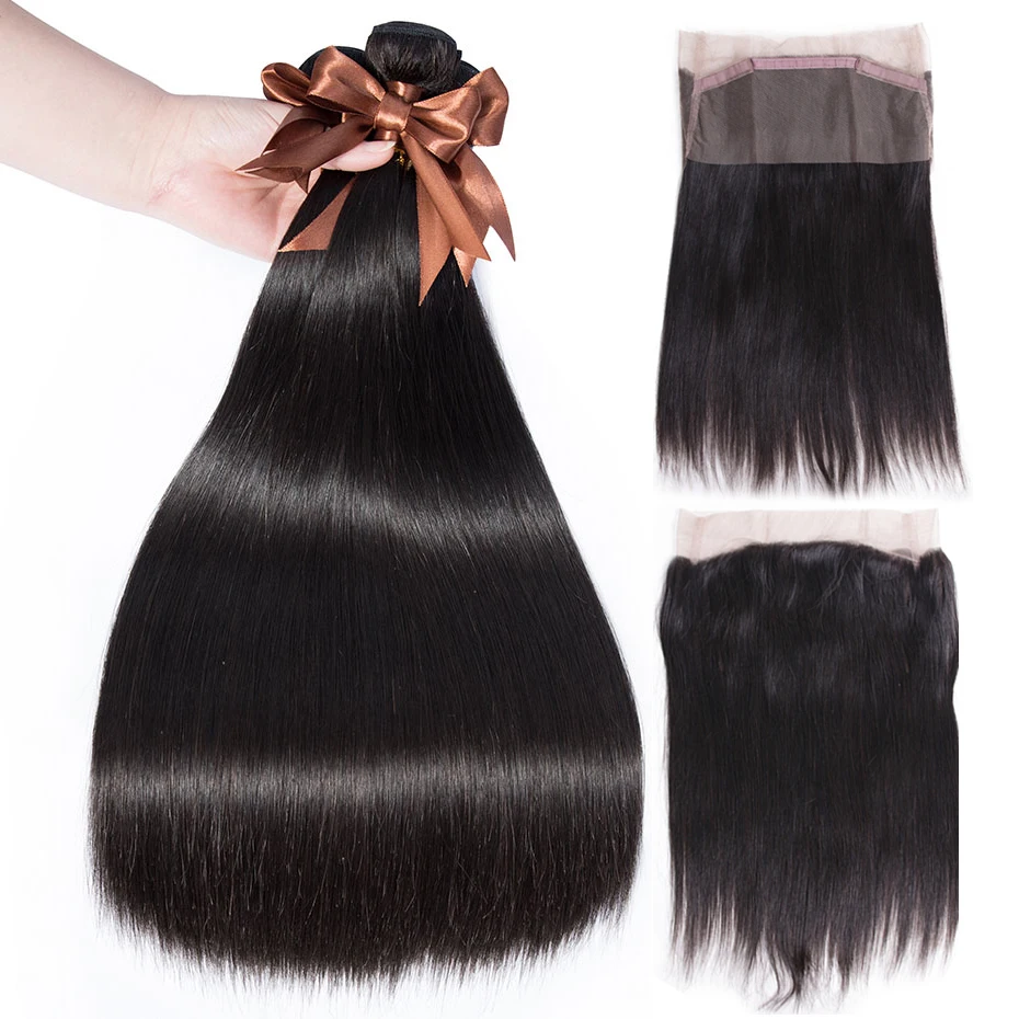 Human Hair Extension 100% Remy Hair Bundles With 360 Closure Peruvian Hair Weave Bundles Straight 2/3 Bundles With Lace Closure
Human Hair Extension 100% Remy Hair Bundles With 360 Closure Peruvian Hair Weave Bundles Straight 2/3 Bundles With Lace Closure