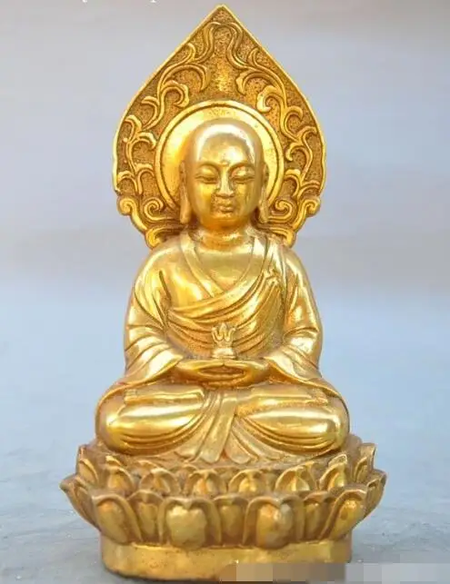 S01729 tibet buddhism fane bronze gilt Ksitigarbha Xuanzang tangseng god buddha statue
S01729 tibet buddhism fane bronze gilt Ksitigarbha Xuanzang tangseng god buddha statue