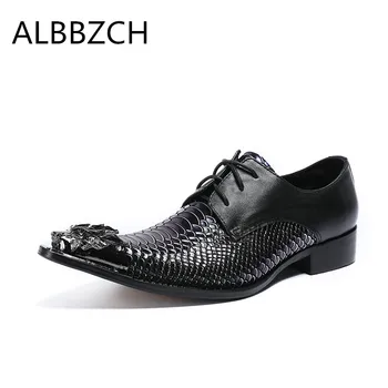 New mens luxury crocodile veins embossed leather wedding dress shoes men fashion metal pointed toe lace up business casual shoes
New mens luxury crocodile veins embossed leather wedding dress shoes men fashion metal pointed toe lace up business casual shoes