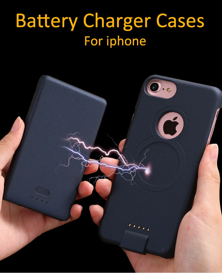 Hot Sale Backup 4000mah/5000mah External Battery Charger Case for iPhone 6/6s/7 plus charger case Backup Power Bank cover Case
Hot Sale Backup 4000mah/5000mah External Battery Charger Case for iPhone 6/6s/7 plus charger case Backup Power Bank cover Case