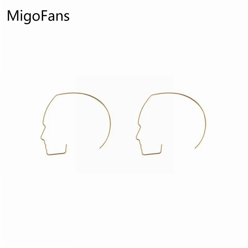 Western Style Simple Imitation Rhodium Plated Figure Hoop Earrings for Women Abstract Geometric Face Loop Earrings
Western Style Simple Imitation Rhodium Plated Figure Hoop Earrings for Women Abstract Geometric Face Loop Earrings