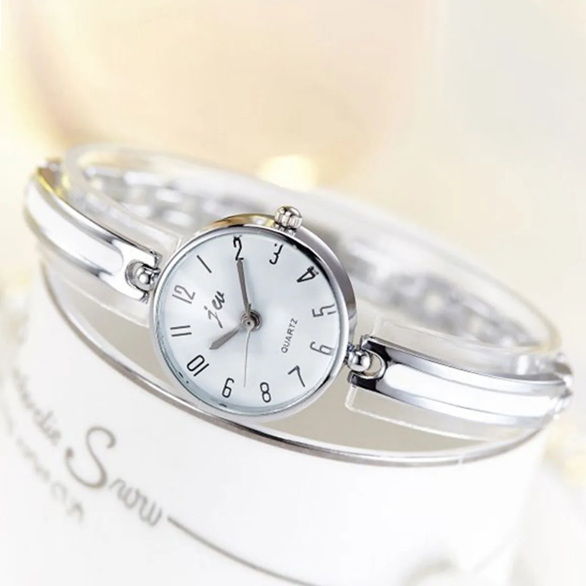 Women Lady Casual Fashion Stainless Steel Bracelet Watches Luxury Montres Analog Quartz Wrist Watch Gift Shellhard Relogio