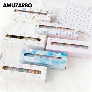 10set/lot Semi-sugarism series Washi Masking Tapes color diary Decorative Adhesive Scrapbooking DIY Paper Japanese Stickers
10set/lot Semi-sugarism series Washi Masking Tapes color diary Decorative Adhesive Scrapbooking DIY Paper Japanese Stickers