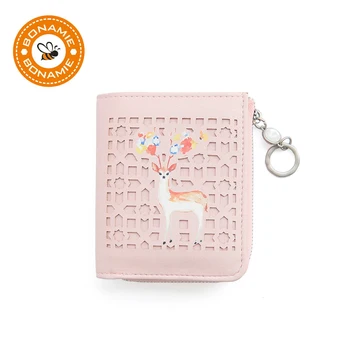BONAMIE Cute Deer Women's Short Wallet Small Clutch Coin Purse Fashion Leather Girl Wallets Card Bags With Keychain Carteira
BONAMIE Cute Deer Women's Short Wallet Small Clutch Coin Purse Fashion Leather Girl Wallets Card Bags With Keychain Carteira