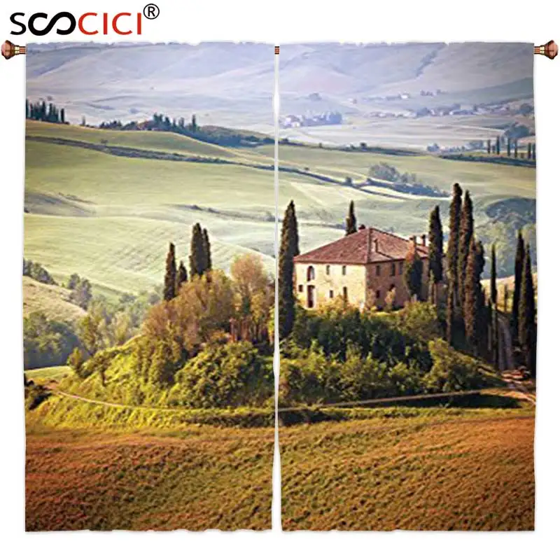 Window Curtains Treatments 2 Panels,Tuscan Decor Collection Tuscany Seen from Stone Ancient Village of Montepulciano Italy
Window Curtains Treatments 2 Panels,Tuscan Decor Collection Tuscany Seen from Stone Ancient Village of Montepulciano Italy
