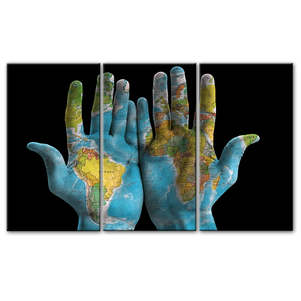 World Map On Hands Wall Art Canvas Paintings On The Wall Canvas Art Prints World Map Modular Pictures For Living Room Cuadros
World Map On Hands Wall Art Canvas Paintings On The Wall Canvas Art Prints World Map Modular Pictures For Living Room Cuadros