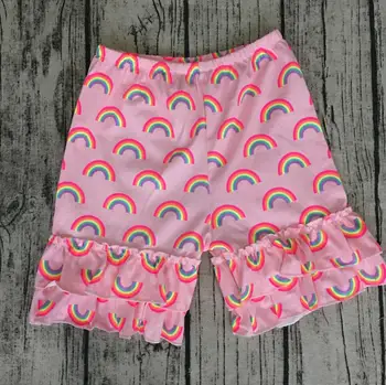 Lovely rainbow print Summer Baby Ruffle Shorts Girls cotton pants icing double ruffled pants
Lovely rainbow print Summer Baby Ruffle Shorts Girls cotton pants icing double ruffled pants