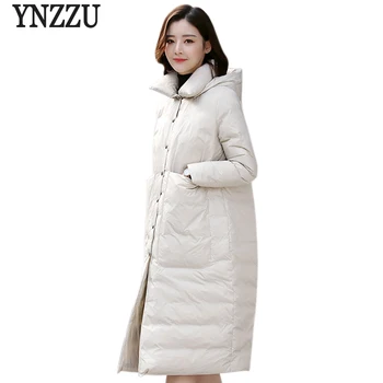 YNZZU New Winter Women's Down Jacket Elegant Solid Long White Goose Down Coat Large Pockets Thick Warm Loose Women Outwear O721
YNZZU New Winter Women's Down Jacket Elegant Solid Long White Goose Down Coat Large Pockets Thick Warm Loose Women Outwear O721