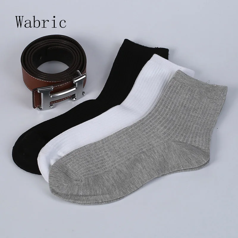 Wabric Men's Socks Fall and Winter Models Double Needle Tube Pure Color Socks Cotton Socks Business Socks XS-M-16 5 Pairs
Wabric Men's Socks Fall and Winter Models Double Needle Tube Pure Color Socks Cotton Socks Business Socks XS-M-16 5 Pairs