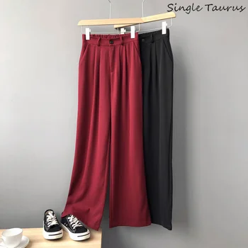 Retro Dangling Wide Leg Pants Women Fashion Causal Loose Harem Trousers Girls Elastic Waist Red Black Straight Pantalon Femme
Retro Dangling Wide Leg Pants Women Fashion Causal Loose Harem Trousers Girls Elastic Waist Red Black Straight Pantalon Femme
