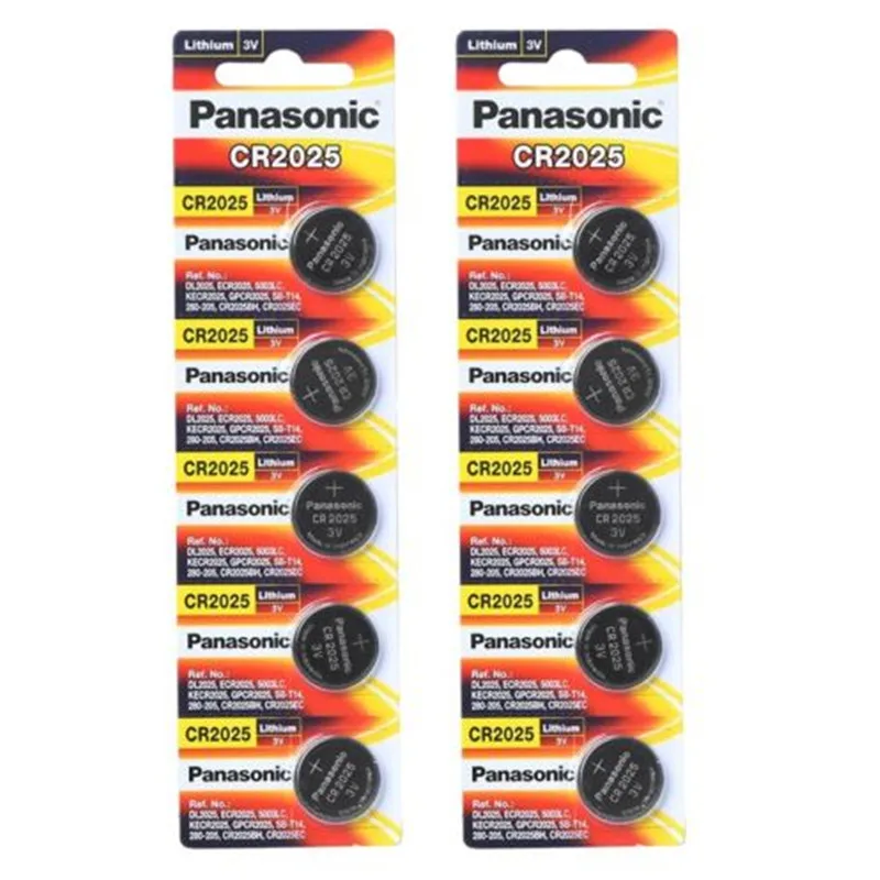 10pc original PANASONIC Button Cell Battery CR2025 Watches 3V PANASONIC Control Toy Batteries
10pc original PANASONIC Button Cell Battery CR2025 Watches 3V PANASONIC Control Toy Batteries