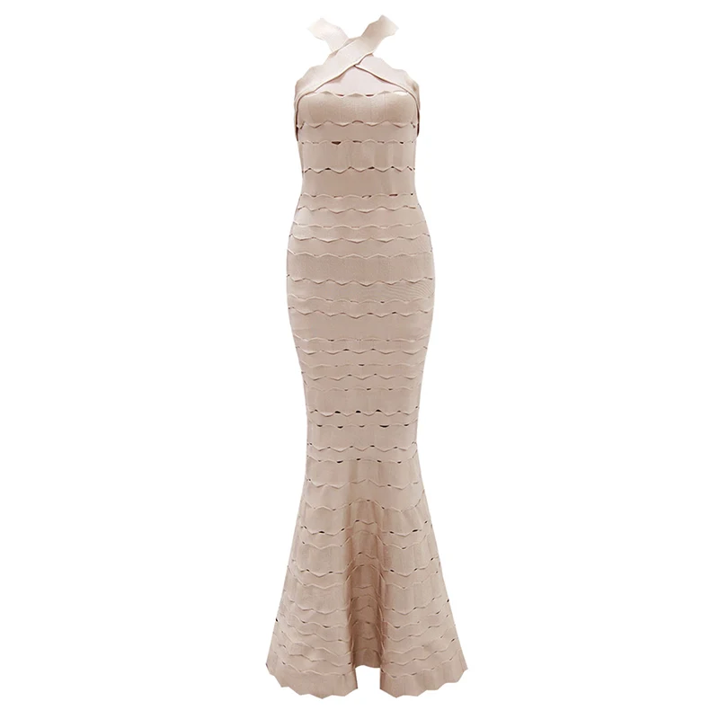 ShejoinSheenjoy 2018 Sexy Halter Neck Long Bandage Dress Vestidos Nightclub Hollow Out Celebrity Party Dresses Women Maxi Dress (15)