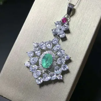 Fidelity natural 5*7mm emerald pendants s925 sterling silver fashion fine jewelry for women party natural green gemstone
Fidelity natural 5*7mm emerald pendants s925 sterling silver fashion fine jewelry for women party natural green gemstone