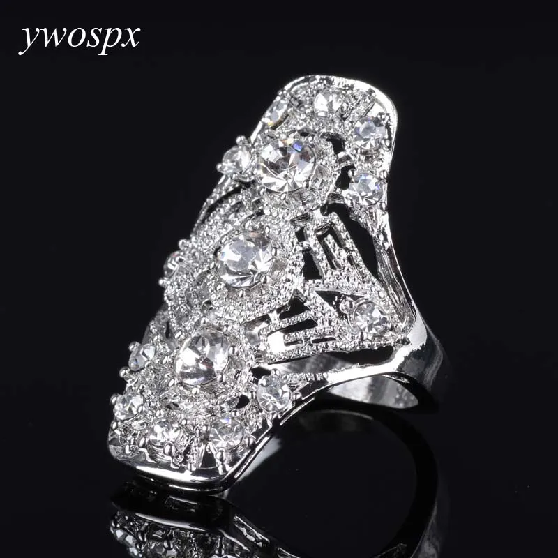 Elegant ladies fashion jewelry openwork design rhinestone ring for women wedding silver color big rings for women gifts sz 6 7 8
Elegant ladies fashion jewelry openwork design rhinestone ring for women wedding silver color big rings for women gifts sz 6 7 8