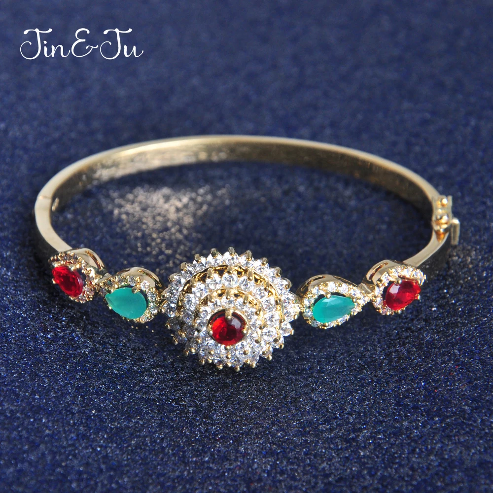 JIN&JU Women Jewelry Luxurious Party Colourful Stone Cold Color Cubic Zircon&Crystal Gift Wedding Bangle Bracelets
JIN&JU Women Jewelry Luxurious Party Colourful Stone Cold Color Cubic Zircon&Crystal Gift Wedding Bangle Bracelets