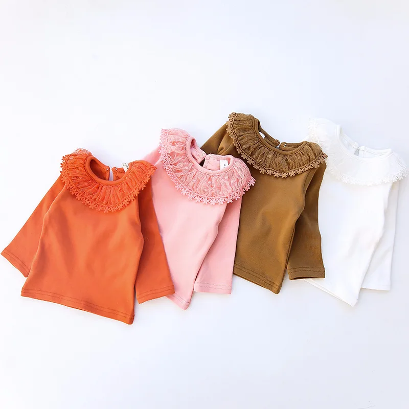 2018 Spring New Retail Kids Tops Long Sleeve T Shirt Children Girls Princess Lace Collar Shirts Children's Blouse Child Tops Tee
2018 Spring New Retail Kids Tops Long Sleeve T Shirt Children Girls Princess Lace Collar Shirts Children's Blouse Child Tops Tee