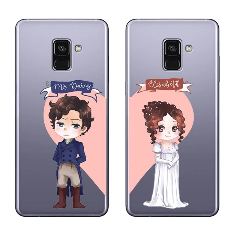 lovers get married cartoon Fashion cover phone soft silica gel case for Samsung Galaxy A3 A5 A7 2017 eu A6 A8 2018 J6 J8 201 | Мобильные