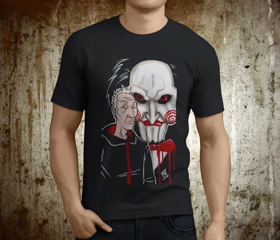 New Popular SAW Jigsaw Horror Thriller Movie Men's Black T-Shirt Size S-3XLLoose Black Men T shirts Homme Tees
New Popular SAW Jigsaw Horror Thriller Movie Men's Black T-Shirt Size S-3XLLoose Black Men T shirts Homme Tees