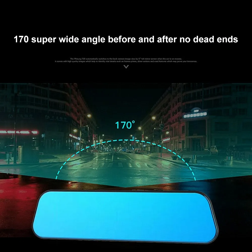 Ultra-thin 2.5D Driving Recorder 5-inch Touch Screen Car Camera Starlight Night Vision Front And Rear Dual Lens
Ultra-thin 2.5D Driving Recorder 5-inch Touch Screen Car Camera Starlight Night Vision Front And Rear Dual Lens