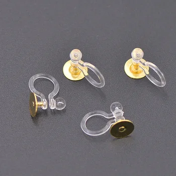 Stainless Steel Invisible Clip on Earrings Findings Plastic Clear Non-pierced 3mm 4mm 5mm 6mm 8mm Flat Circle Glue Pad Connector
Stainless Steel Invisible Clip on Earrings Findings Plastic Clear Non-pierced 3mm 4mm 5mm 6mm 8mm Flat Circle Glue Pad Connector
