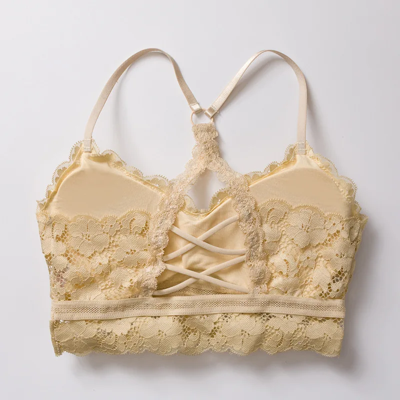 Women Sexy Fashion Lace Bralette Padded Seamless Female Bras Beautiful Back Design Femme Brassiere Black White Girls Intimates
Women Sexy Fashion Lace Bralette Padded Seamless Female Bras Beautiful Back Design Femme Brassiere Black White Girls Intimates