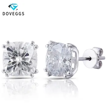 DovEggs 14K White Gold 4ctw 7.5*7.5mm GH Near Colorless Cushion Cut Moissanite Diamond Stud Earrings For Women Gold Earring Gift
DovEggs 14K White Gold 4ctw 7.5*7.5mm GH Near Colorless Cushion Cut Moissanite Diamond Stud Earrings For Women Gold Earring Gift