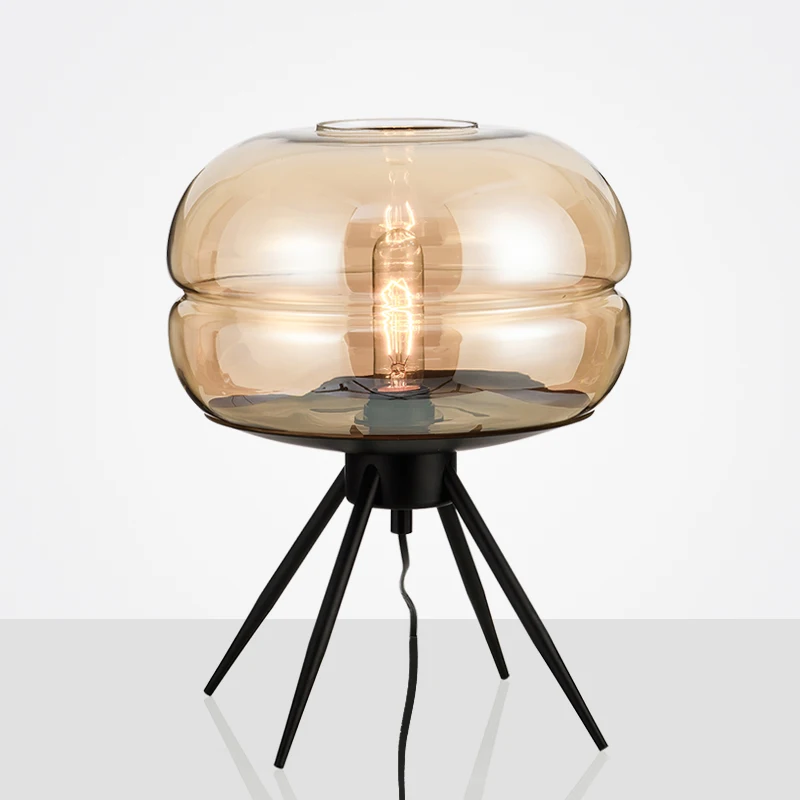 Postmodern LED Lights Bedroom Living Room Tripod Table Lamp Creative Glass Decorative Desk Lighting American Simple Table Lamps
Postmodern LED Lights Bedroom Living Room Tripod Table Lamp Creative Glass Decorative Desk Lighting American Simple Table Lamps