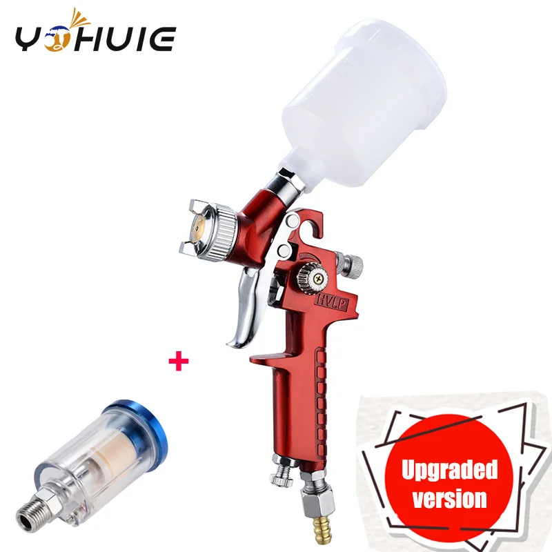 YOHUIE Upgraded version H-2000 HVLP Spray Gun 0.8mm/1.0mm Nozzle Mini Air Paint Spray Guns Airbrush For Painting Car Aerograph
YOHUIE Upgraded version H-2000 HVLP Spray Gun 0.8mm/1.0mm Nozzle Mini Air Paint Spray Guns Airbrush For Painting Car Aerograph