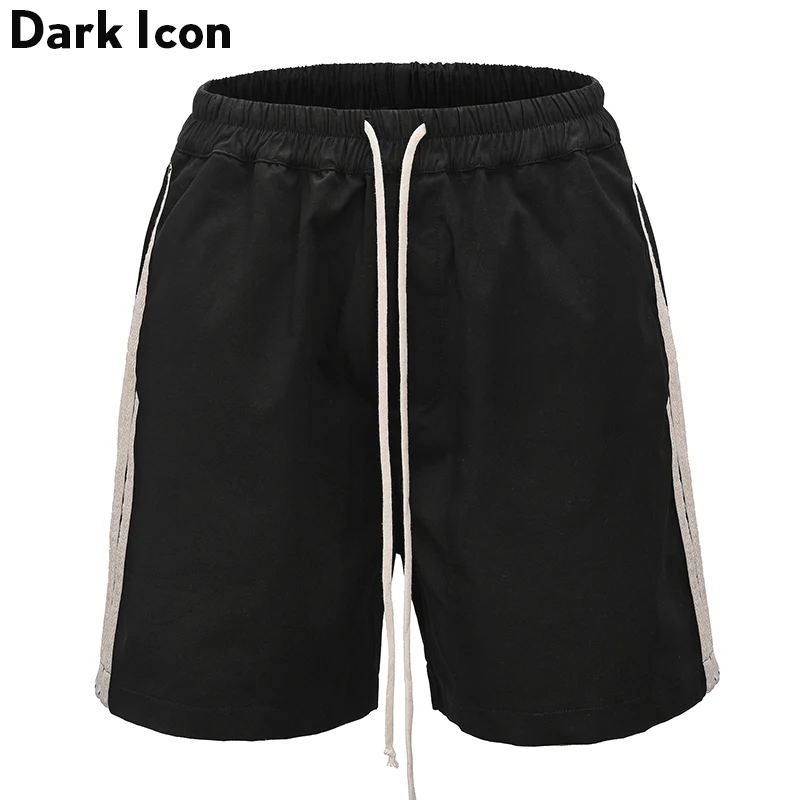 Dark Icon Side Double Stripe Elastic Waist Men's Shorts Back Pockets Shorts for Men Black Cotton
Dark Icon Side Double Stripe Elastic Waist Men's Shorts Back Pockets Shorts for Men Black Cotton