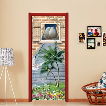Pigeon Coconut Tree Roads Frame Fridge Door Sticker PVC Self-adhesive Wallpaper Refrigerator Cover Window Film
Pigeon Coconut Tree Roads Frame Fridge Door Sticker PVC Self-adhesive Wallpaper Refrigerator Cover Window Film
