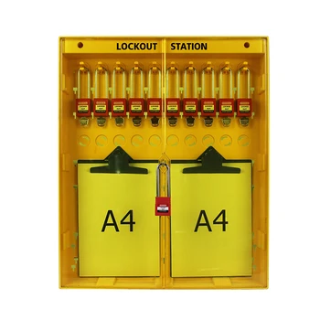 Lockey Large Plastic PC Insulation Wall Mounted Safety Combined Lockout Station with Writing Boards Padlock
Lockey Large Plastic PC Insulation Wall Mounted Safety Combined Lockout Station with Writing Boards Padlock