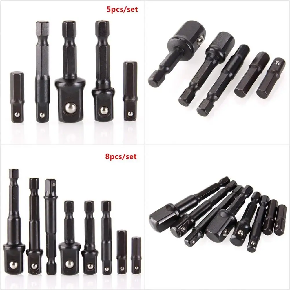 5pcs/8pcs 1/4" Hex Shank To Impact Driver Drill Bits Bar Socket Connector Set Hex Shank Steel Ball Socket Bit Connector Set
5pcs/8pcs 1/4" Hex Shank To Impact Driver Drill Bits Bar Socket Connector Set Hex Shank Steel Ball Socket Bit Connector Set
