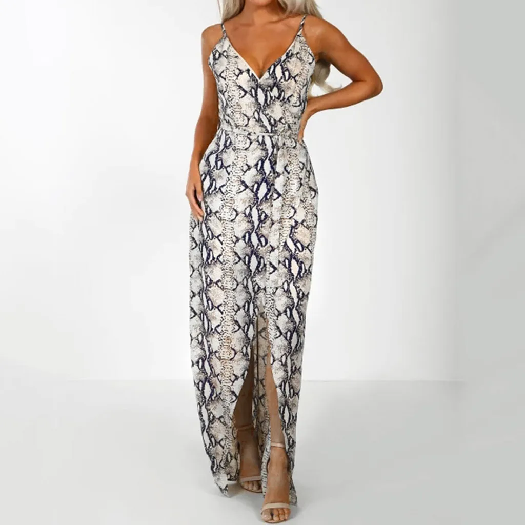 Women Floral Print Dress Sleeveless Boho Dresses Women Party Night Women Snake Print Dress Ladies Casual Long Dresses vestidos
Women Floral Print Dress Sleeveless Boho Dresses Women Party Night Women Snake Print Dress Ladies Casual Long Dresses vestidos