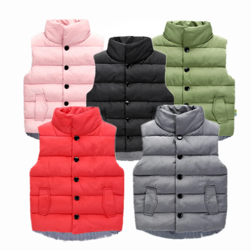 2019 Winter New Baby Kids Thickening Warm Waistcoats Boys Girls New Down Cotton Solid Color Coats Baby Simple Fashion Waistcoat
2019 Winter New Baby Kids Thickening Warm Waistcoats Boys Girls New Down Cotton Solid Color Coats Baby Simple Fashion Waistcoat
