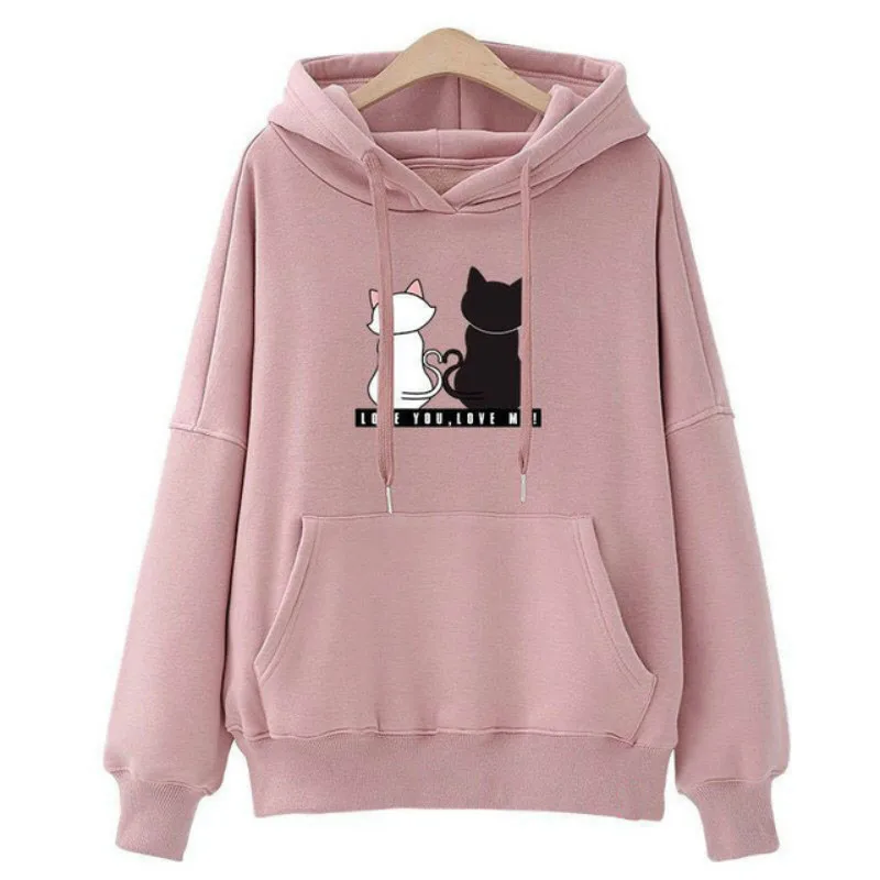 2019 Autumn Women Hoodie Casual Long Sleeve Hooded Pullover Sweatshirts Printed Cats Jumper Women Tracksuits Sportswear
2019 Autumn Women Hoodie Casual Long Sleeve Hooded Pullover Sweatshirts Printed Cats Jumper Women Tracksuits Sportswear