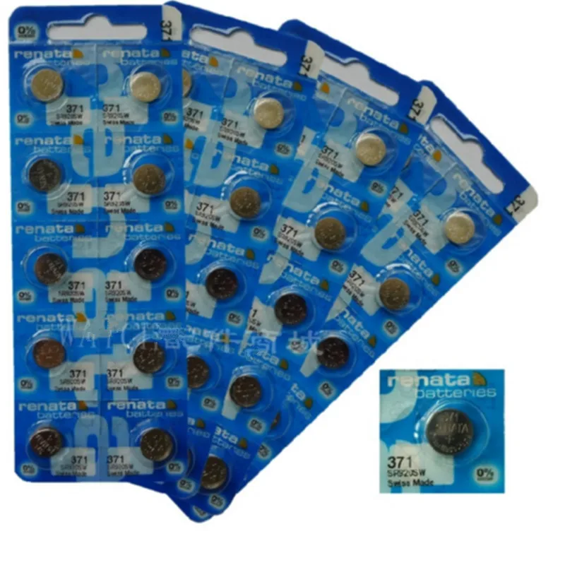 renata Silver Oxide Watch Battery 371 SR920SW 920 1.55V 100% original brand renata 371 renata 920 battery 20pieces
renata Silver Oxide Watch Battery 371 SR920SW 920 1.55V 100% original brand renata 371 renata 920 battery 20pieces