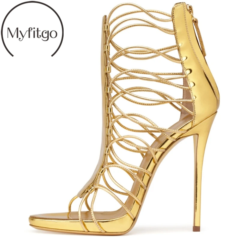 Myfitgo Straps Women High Thin Heels Lady Gladiator Sandals Stilettos Party Clubwear Gold Blue Hollow Peep Toe Woman's Sandals
Myfitgo Straps Women High Thin Heels Lady Gladiator Sandals Stilettos Party Clubwear Gold Blue Hollow Peep Toe Woman's Sandals