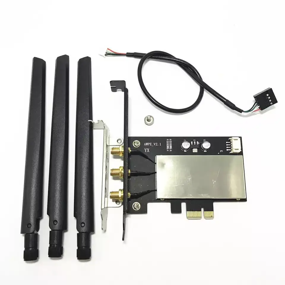 Broadcom BCM943602CS 867Mbps Dual Band 802.11ac Desktop PCI-E 1X WiFi Adapter PCi Express Wireless Card + Bluetooth 4.0
Broadcom BCM943602CS 867Mbps Dual Band 802.11ac Desktop PCI-E 1X WiFi Adapter PCi Express Wireless Card + Bluetooth 4.0