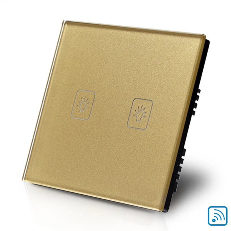 2 Gang 1 Way Wifi Smart Wall Light Switch Touch Panel Remote UK Single FireWire 433.92MHz
2 Gang 1 Way Wifi Smart Wall Light Switch Touch Panel Remote UK Single FireWire 433.92MHz