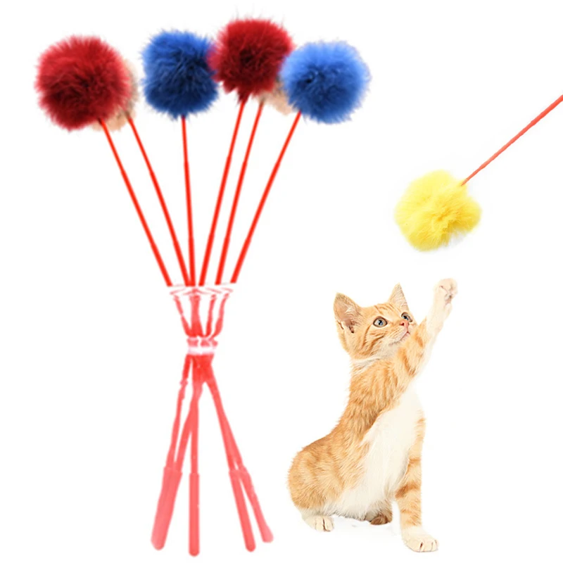 Hot Cat Teaser Play Plush Soft Pet Interactive Cat Toy Ball Funny Teaser Wand Kitten Colorful Pet Supplies Toys
Hot Cat Teaser Play Plush Soft Pet Interactive Cat Toy Ball Funny Teaser Wand Kitten Colorful Pet Supplies Toys